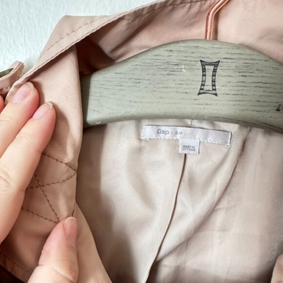Gap pale pink women's trench coat - Picture 5 of 8